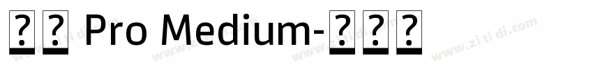 小米 Pro Medium字体转换